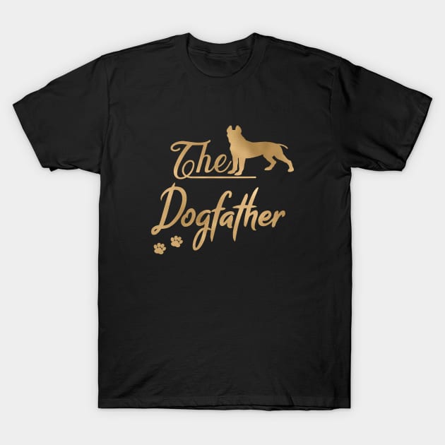 The Pit Bull Terrier Dogfather T-Shirt by JollyMarten